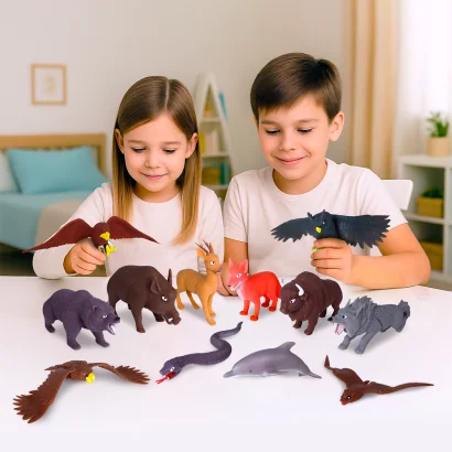 Стретч-іграшка у вигляді тварини &ndash; ТВАРИНИ УКРАЇНИ (у диспл.)