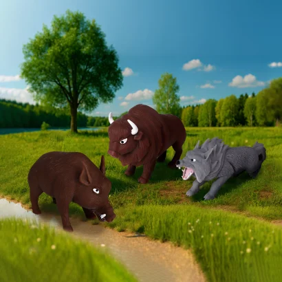 Стретч-іграшка у вигляді тварини &ndash; ТВАРИНИ УКРАЇНИ (у диспл.)