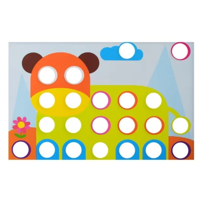 Дитяча мозаїка з великими деталями 669, 9 картинок