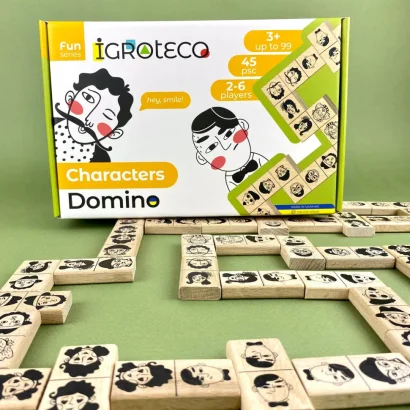 Настільна гра Доміно &quot;Персонажі&quot; 900620 від 2 до 6 гравців 45 елементів 