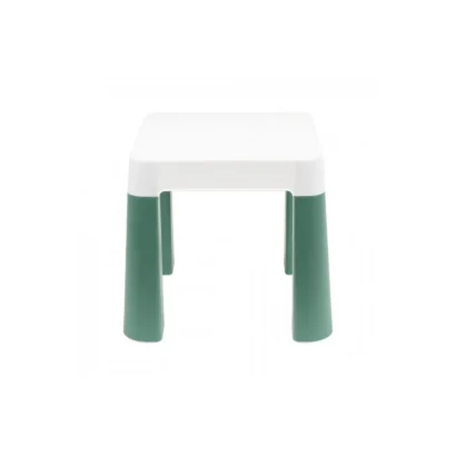 Дитячий табурет 0884TXK, біло-зелений, до 75 кг 32 х 32 х 28 см