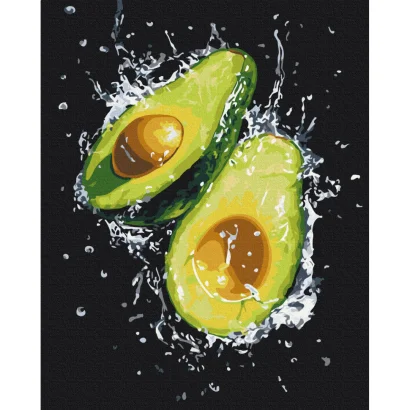 Картина за номерами "Свіжість авокадо" BS54147, 40х50 см 