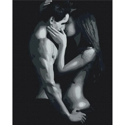 Картина за номерами "Чорно-біла пристрасть" BS52400, 40х50 см 