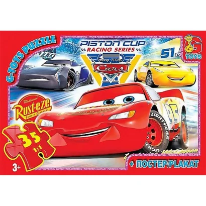 Дитячий пазл класичний "Тачки" Z10188 постер 35 елементів