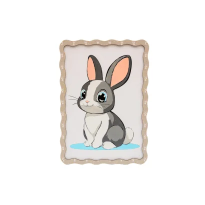 Картина по номерах "Кролик" Puz-22944 формат А4 пензлик, фарби, кріплення для стіни