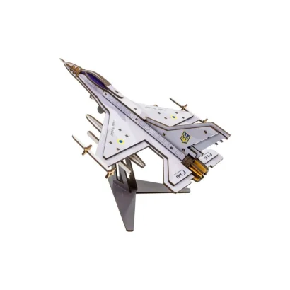 Дерев'яний 3D конструктор "F16" Арт-26913, 79 деталей