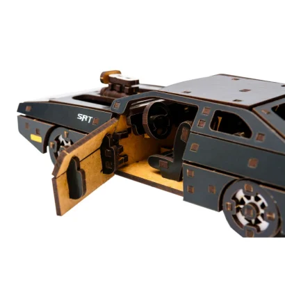 Дерев'яний 3D конструктор "Fast Furious" Puz-62519, 125 деталей, чорний                                                   