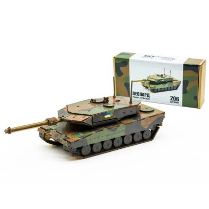 Дерев'яний 3D конструктор &quot;Танк Леопард&quot; 206-0260, 206 деталей                                                              