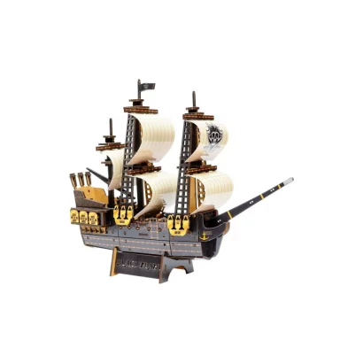 Дерев'яний 3D конструктор "Піратський корабель" Puz-00928, 196 деталей                                                      