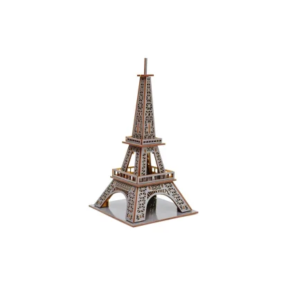 Дерев'яний 3D конструктор "Ейфелева вежа" Puz-00925, 58 деталей                                                           