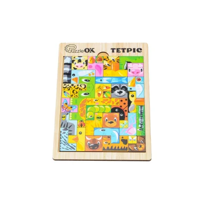 Розвиваюча дерев'яна іграшка &quot;Тетріс Тварини&quot; Puz-22924