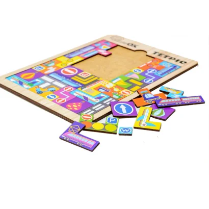 Розвиваюча дерев'яна іграшка &quot;Тетріс Транспорт&quot; Puz-22922