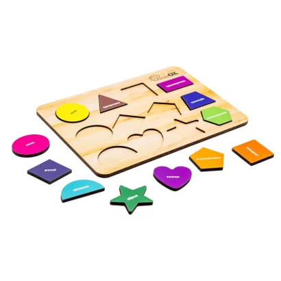 Розвиваюча дерев'яна іграшка &quot;Фігури&quot; Арт-11231, 12 елементів