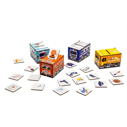 Дитячий Сортер Монтессорі "Машинки" Puz-87873