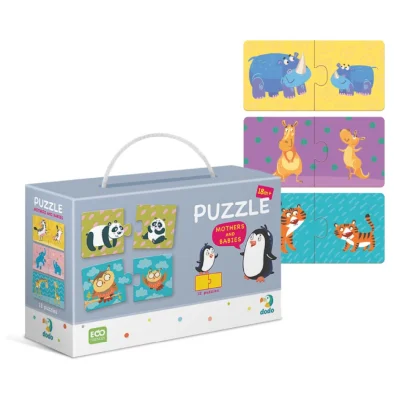Дитячий пазл Мама і Малюк DoDo 300150, 12 пазлів по 2 елементи