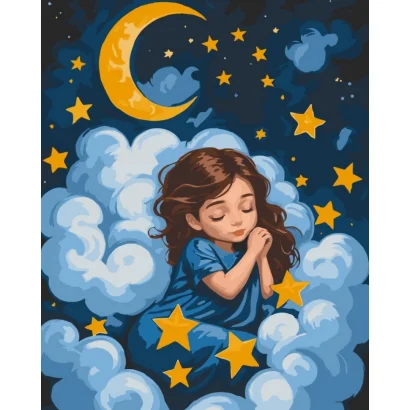 Картина за номерами "Спляче янголятко" 15589-AC 40х50 см                                                       