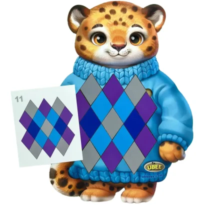 Розвиваючий пазл-вкладиш "Гепард" (ПСД289) PSD289