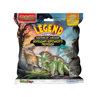 Дисплей стретч-іграшок серії LEGEND OF ANIMALS МАКСІ &ndash; ВОЛОДАРІ ЮРСЬКОГО ПЕРІОДУ (12 шт.)