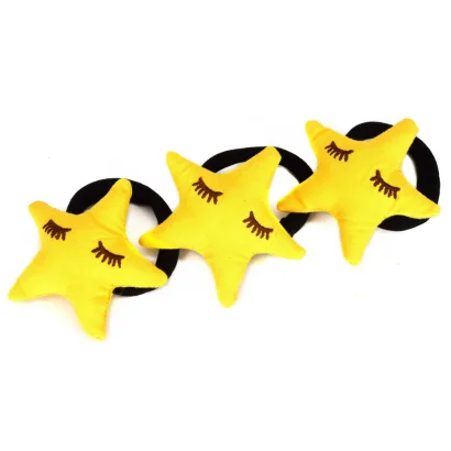 Дитяча резинка для волосся "М'які зірочки" 0300-792, 6 штук