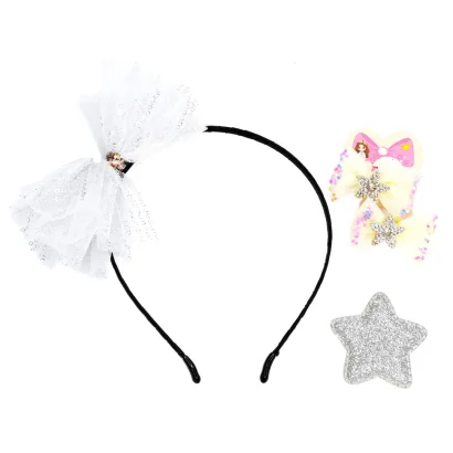 Дитячий набір "Принцеса" 0105-036-4 обруч, резинка, затискач