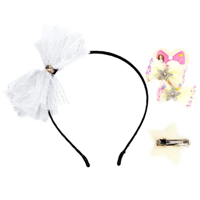 Дитячий набір "Принцеса" 0105-036-4 обруч, резинка, затискач