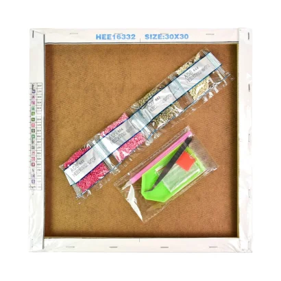 Алмазна мозаїка &quot;Рожеві вулиці набережної&quot; HEE16311 30х30 см