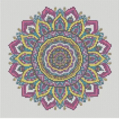 Алмазна мозаїка "Візерунки у стилі мандала" CA-0061 30х30 см