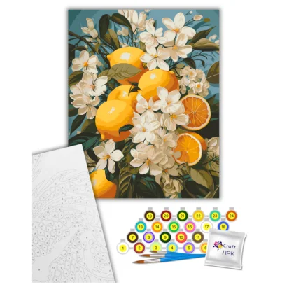 Картина за номерами "Лимонний букет" Art Craft 12043-AC 40х50 см                                                         