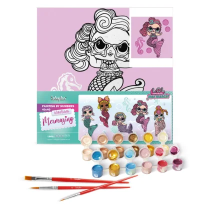 Картина за номерами "L.O.L. Surprise! Mermaids Waves" KHO6266, 40х40 см