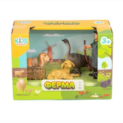 Дитячий іграшковий набір "Ферма" Q9899-T7_4 гусак, вівця, кролик