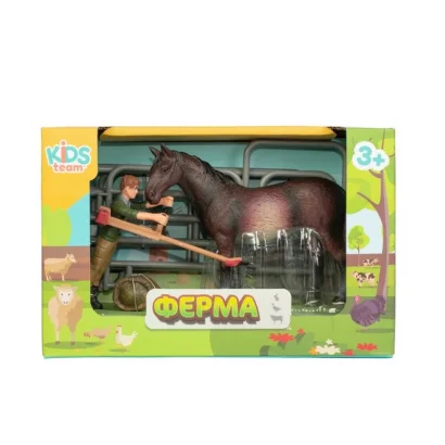Дитячий іграшковий набір "Ферма" Q9899-X3_2 кінь з парканом
