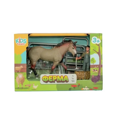Дитячий іграшковий набір "Ферма" Q9899-X3_4 кінь з парканом