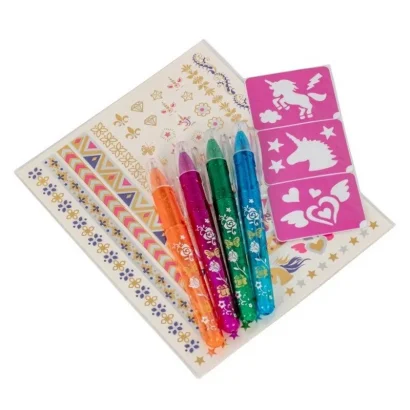 Дитячий набір боді-арту "Єдиноріг" T20729 трафарети з малюнками