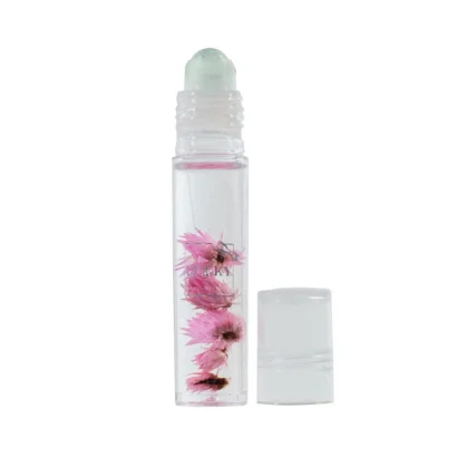 Дитяча олійка-блиск для губ Aqua Fleur T22004 з рожевими квітами