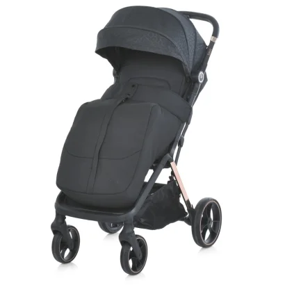 Дитяча прогулянкова коляска BEYA ME 1127-G Black Leo