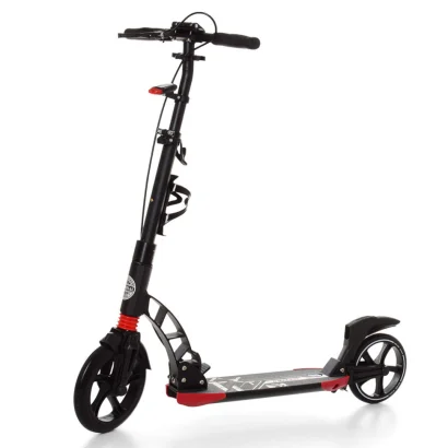 Двоколісний самокат SR 2-014 з ручним гальмом  Чорний