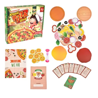 Настільна гра Юний Pizza Шеф 30781 інгредієнти для піци 6 рецептов