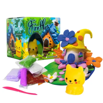 Набір для творчості "Fireflies - кошеня" 30411 світильник, маса для ліплення