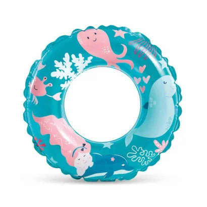 Дитячий надувний круг &quot;Рибки&quot; 59242(Blue) синій 61 см