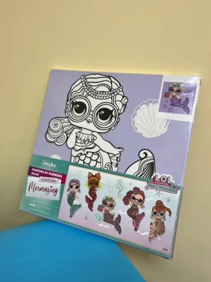 Картина за номерами "L.O.L. Surprise! Mermaids Miss Sea" KHO6263, 40х40 см