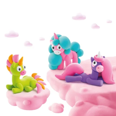 Набір самозатвердіючого пластиліну Райдужні єдинороги: Брайті, Спаркі, Клауді ЛІПАКА 60054-UA01