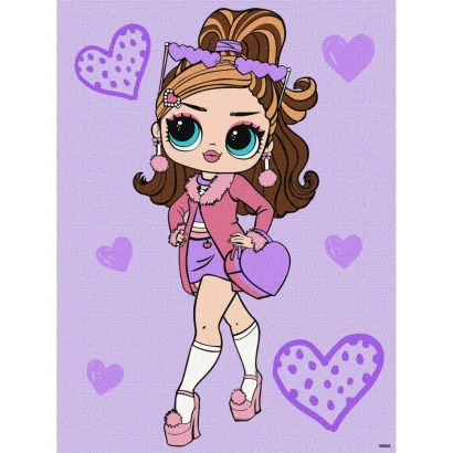 Картина за номерами "L.O.L. Surprise! Tweens Fancy Gurl" KHO6284, 30х40 см