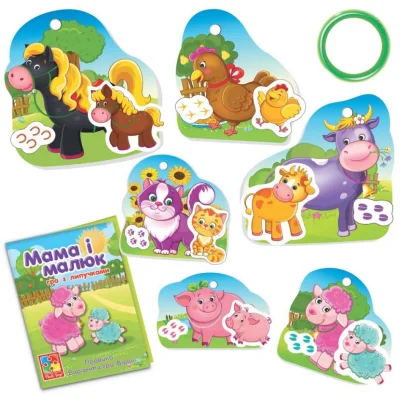 Дитяча настільна гра "Мама і малюк" VT2100-14 з липучками