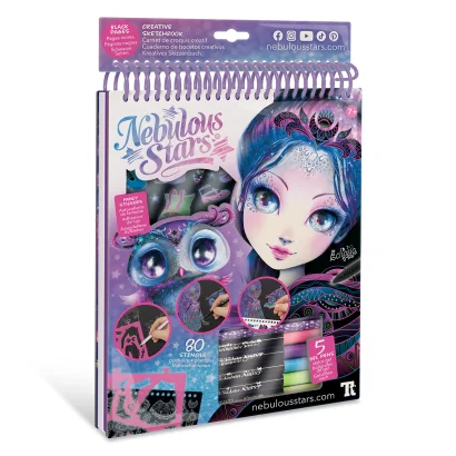 Набір для творчості NEBULOUS STARS &ndash; СКЕТЧБУК: ЕКЛІПСІЯ, ЧОРНІ АРКУШІ
