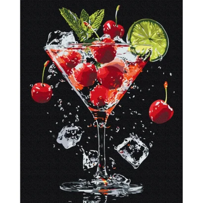 Картина за номерами "Насолода в келиху" BS54151, 40х50 см