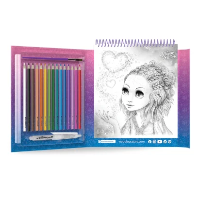 Набір для творчості NEBULOUS STARS &ndash; РОЗМАЛЬОВКА З ВОДОЮ: ЗОРЯНА АКВАРЕЛЬ