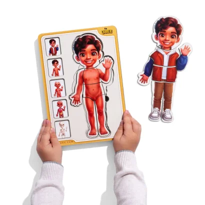 Дерев'яний пазл-вкладиш "Анатомія людини - хлопчик-2" (ПСД261) PSD261 будова тіла