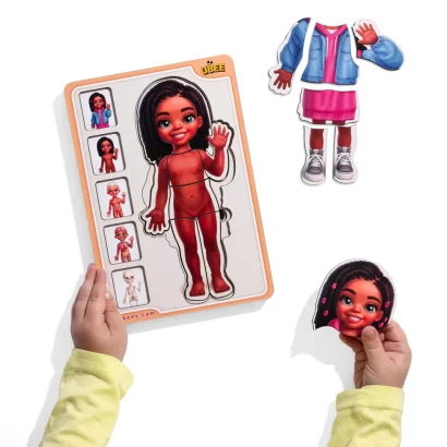 Дерев'яний пазл-вкладиш "Анатомія людини - дівчинка-3" (ПСД264) PSD264 будова тіла