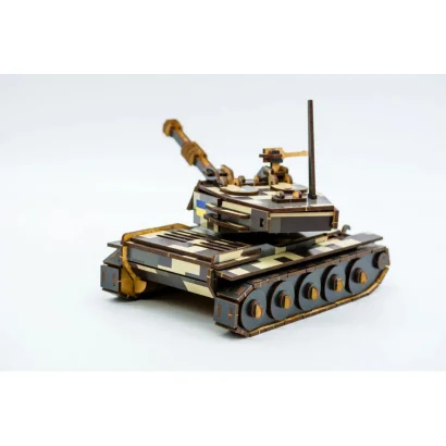 Дерев'яний 3D конструктор Танк 162-0074, 162 деталі