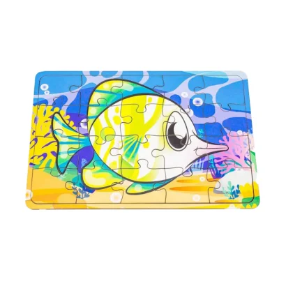 Дитячий дерев'яний пазл Рибка-меч Арт-10030, 20 елементів